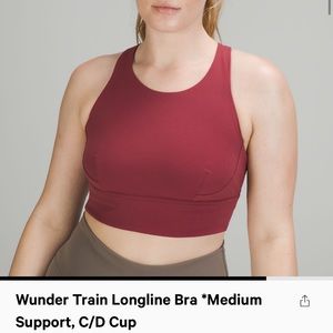 Lululemon Wunder Train Longline Bra* Medium Support C/D Cup